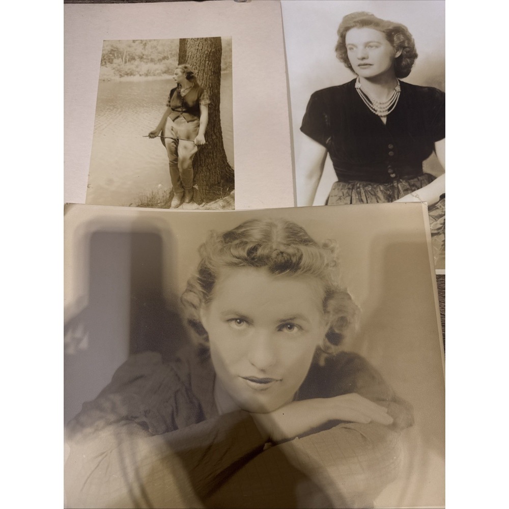 Lot Of Three Antique RARE Photographs Ephemera 14"x11" Stunning